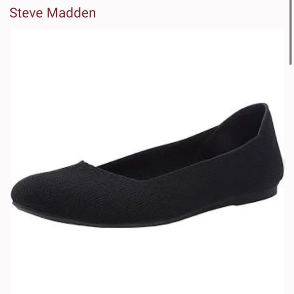 Steve Madden Shoes - STEVE MADDEN size 8 Sabin Classic Black Round Toe
Stretch Knit Slip On Loafers
